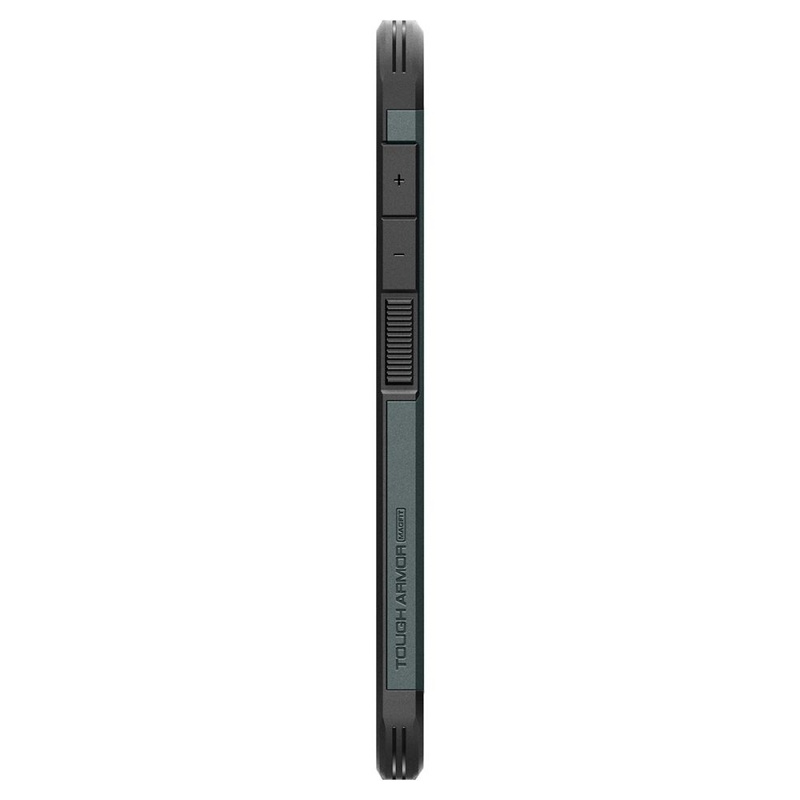 Spigen nakładka Tough Armor MagSafe do Samsung Galaxy S25+ Zielona Otchłań