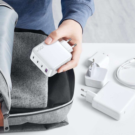Schnellladegerät GaN 3xUSB C / USB 100W PPS Ugreen CD226 - weiß