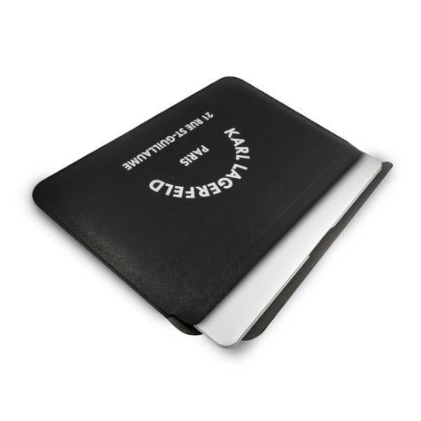 Original Handyhülle LAPTOP 13" Karl Lagerfeld Sleeve Saffiano Rsg (KLCS133RSGSFBK) schwarz