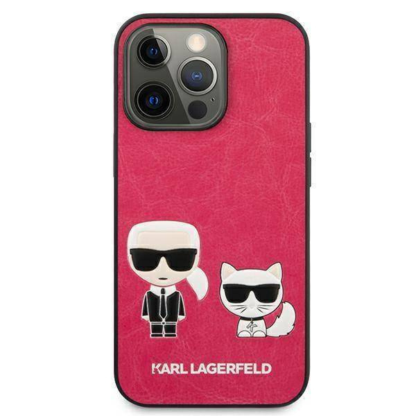 Karl Lagerfeld KLHCP13LPCUSKCP iPhone 13 Pro / 13 6,1" fuksja/fushia hardcase Ikonik Karl & Choupette