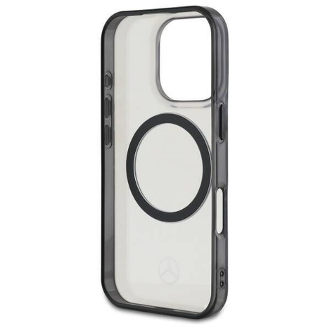 Original Case IPHONE 16 PRO Mercedes Hardcase Printed Logo MagSafe (MEHMP16L23HUOKC) transparent