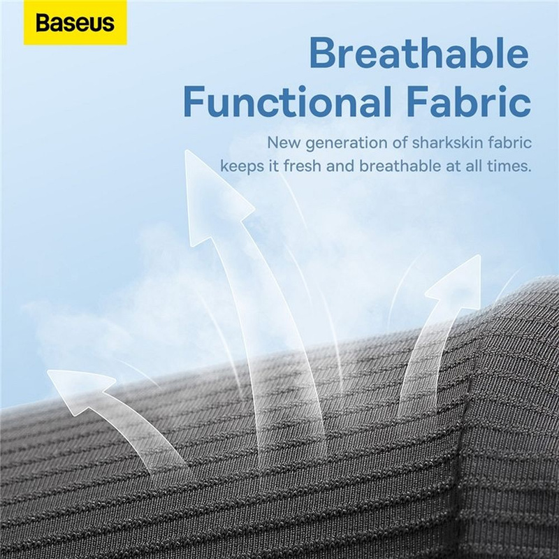 Cooling lumbar pillow for car Baseus ComfortRide - black