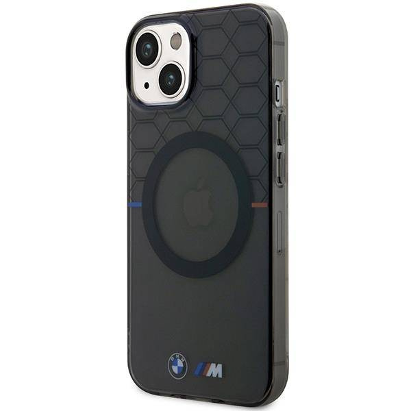 Hülle BMW BMHMP14SHGPK iPhone 14 6.1&quot; grau/grau Muster MagSafe