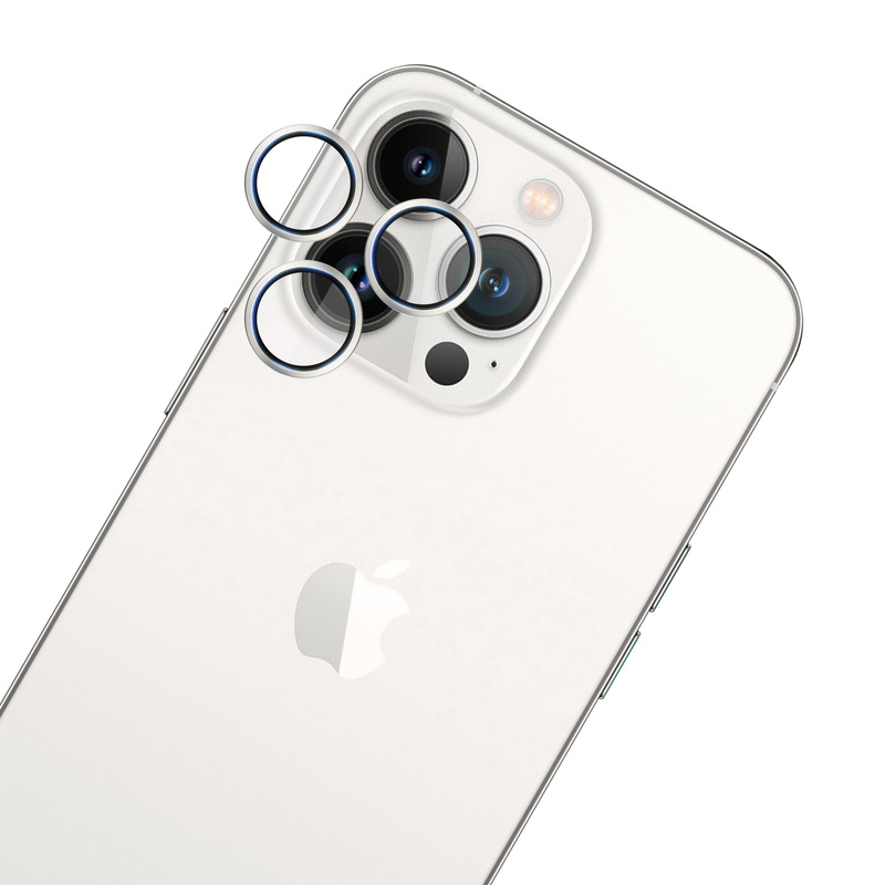 Apple iPhone 13 Pro/13 Pro Max - HARDY Lens Protection Pro Silver
