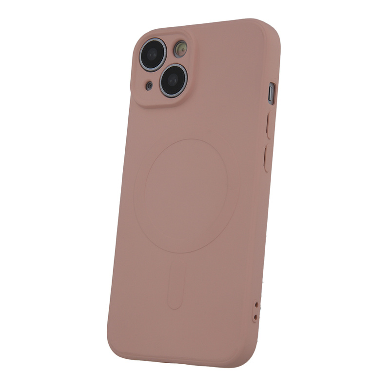 Nakładka Simple Color Mag do iPhone 15 Pro 6,1" różowa