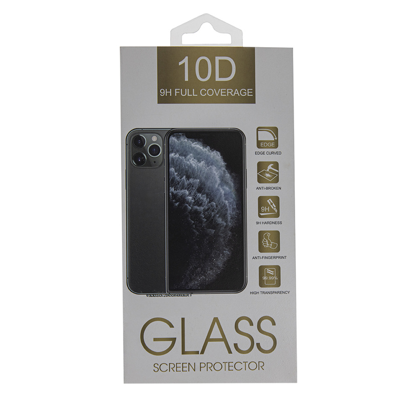 Szkło hartowane 10D do Motorola Moto G55 czarna ramka