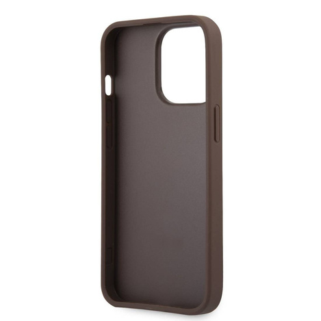 Oryginalne Etui IPHONE 13 PRO MAX 6,7" Guess Hardcase 4G Big Metal Logo GUHCP13X4GMGBR brązowe