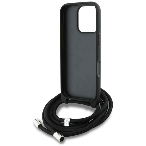 KARL LAGERFELD futerał do IPHONE 16 PRO MAX KLHCP16XPGGRMPCG kompatybilny z MagSafe (CRSSBY Grained PU W/ Pattern & Logo) szary