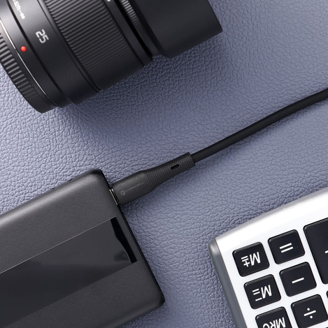 Kabel USB A do USB C Forcell F-Energy QC4.0 3A 66W Silicone 1 m C342 czarny