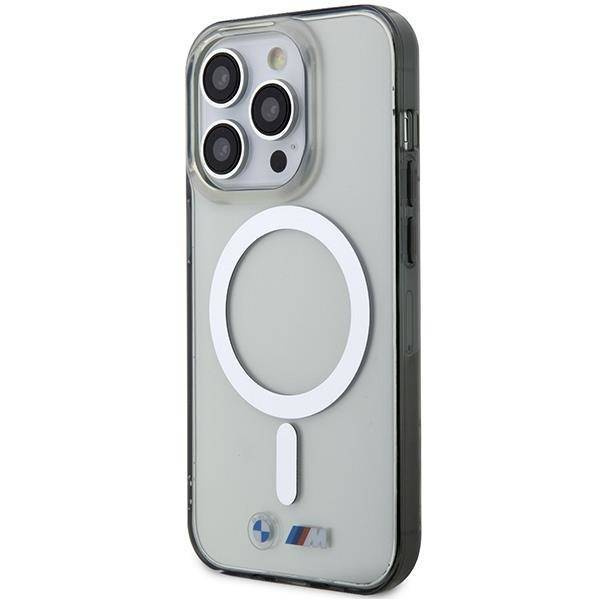 Case BMW BMHMP14XHCRS iPhone 14 Pro Max 6.7&quot; transparent hardcase Silver Ring MagSafe