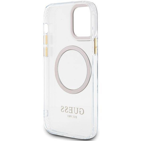 Guess GUHMP12MHTRMD iPhone 12/12 Pro 6.1" złoty/gold hardcase Metal Outline Magsafe