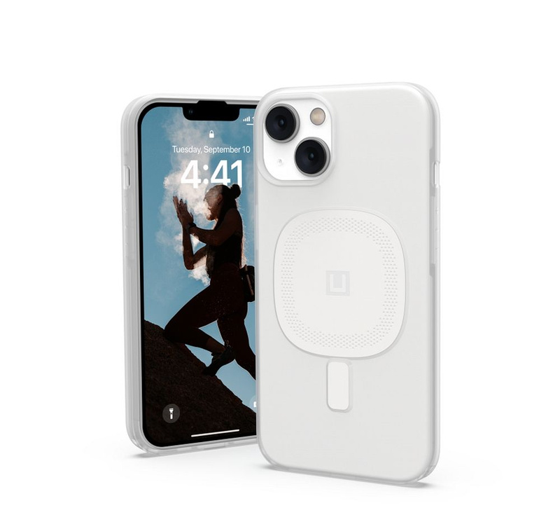UAG Lucent [U] – Schutzhülle für iPhone 14 Plus kompatibel mit MagSafe (Marshmallow)