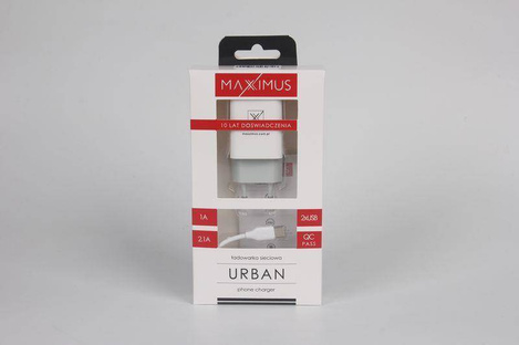 Ład. sieć. Maxximus Urban 2.1A Type-C, 2xUSB