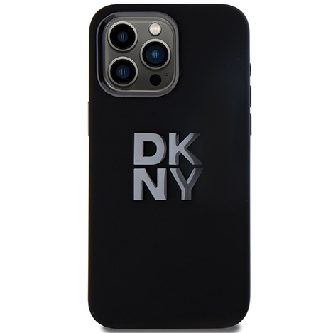 DKNY DKHCP15XSMCBSK iPhone 15 Pro Max 6.7" czarny/black hardcase Liquid Silicone Metal Logo
