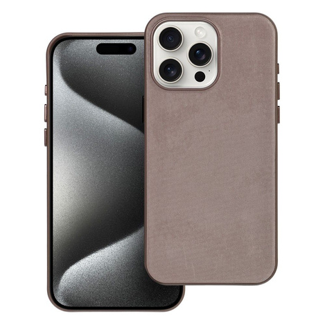 Woven Mag Cover kompatybilne z MagSafe do IPHONE 15 PRO MAX jasny brązowy