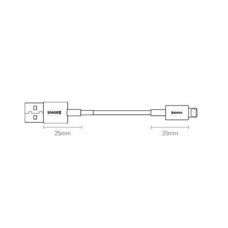 Baseus Superior kabel USB - Lightning 2,4 A 1 m czerwony (CALYS-A09)