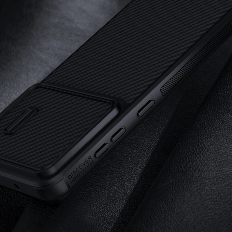 Nillkin Synthetic Fiber S Case for Samsung Galaxy S23, camera cover, black
