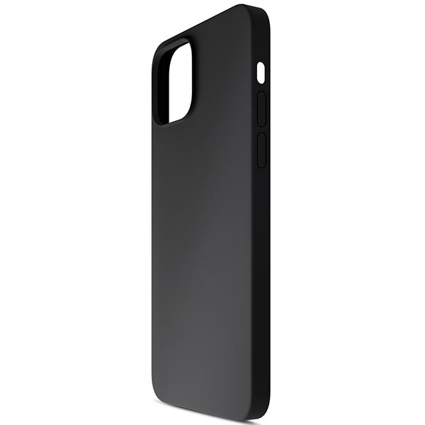 3MK SILICONE CASE IPHONE 12/12 PRO BLACK