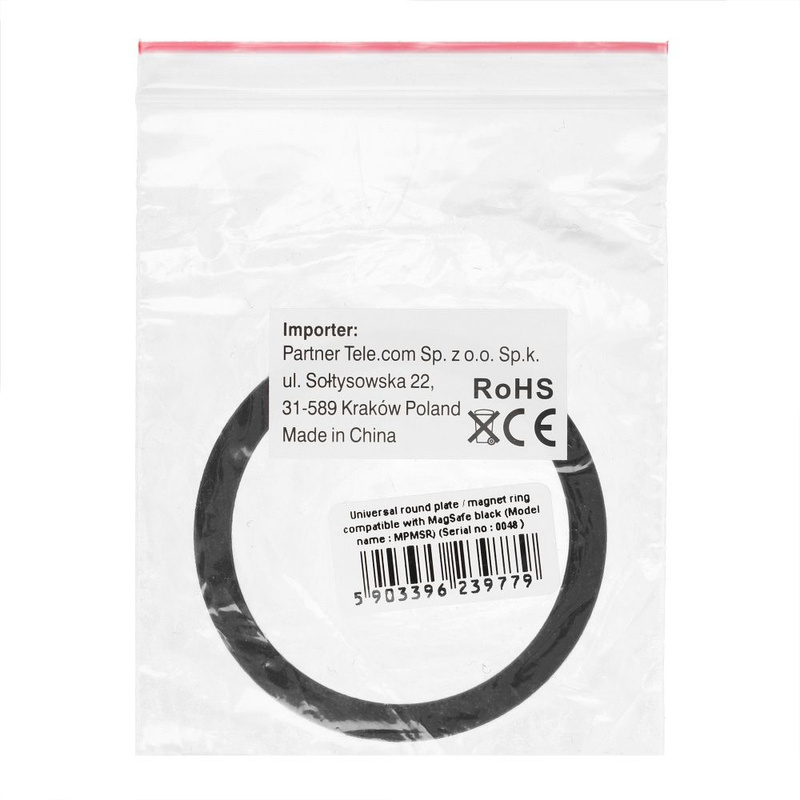 Blaszki uniwersalne / ring / magnesy magnetyczne kompatybilny z MagSafe czarne