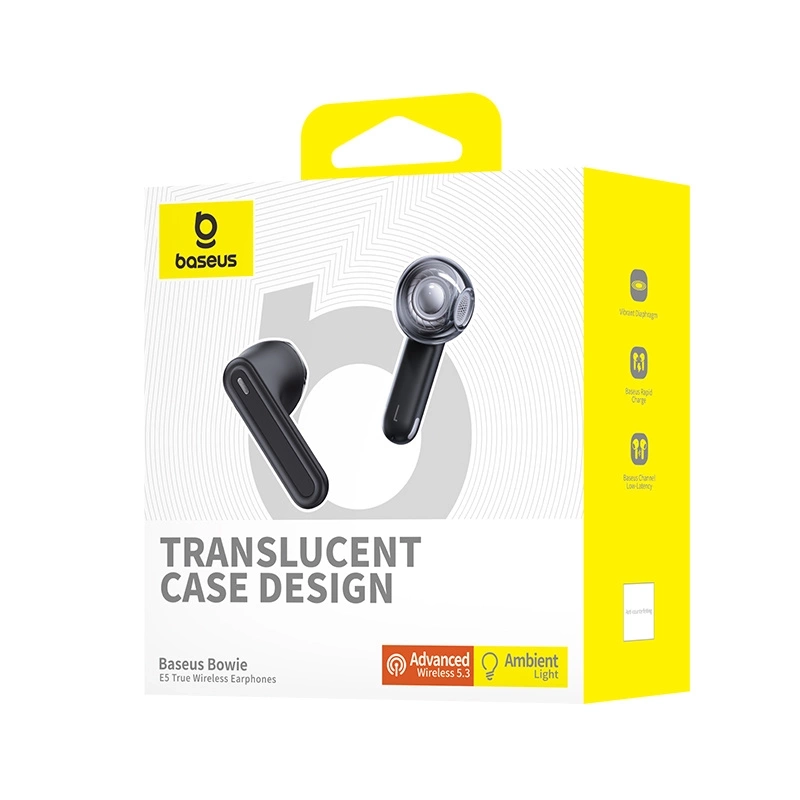 Baseus Bowie E5 TWS Wireless Headphones - Black
