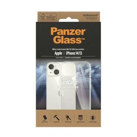 Schutzhülle IPHONE 13 / 14 PanzerGlass HardCase Antibacterial Military (0401) Grade Clear transparent