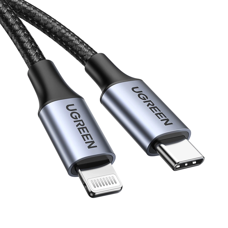 Ugreen US304 60759 Lightning - USB-C 2.0 MFi cable 1 m - gray