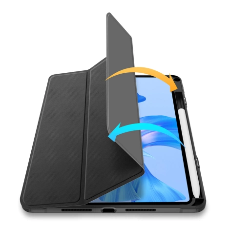 Dux Ducis Toby Hülle für Huawei MatePad Pro 11'' (2022) Cover mit S Pen Pen Smart Cover Ständer Schwarz