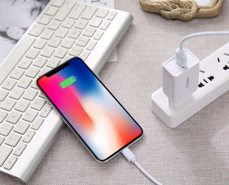 Foneng Ładowarka sieciowa K300 - USB - 18W 3A biała