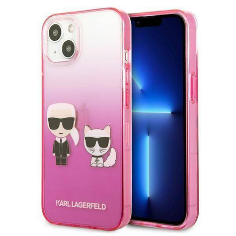 Karl Lagerfeld KLHCP13STGKCP iPhone 13 mini 5,4 &quot;hardcase pink / pink Gradient Ikonik Karl &amp; Choupette