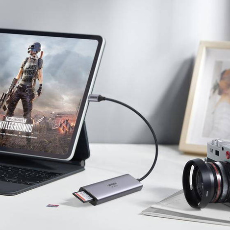 Ugreen 6in1 multifunctional USB Type C HUB - 3x USB 3.2 Gen 1 / HDMI 4K 60Hz / SD and TF memory card reader gray (60383 CM511)