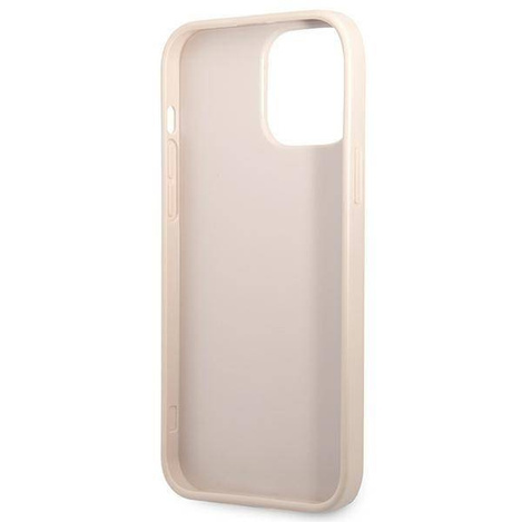 Schutzhülle IPHONE 13 PRO Guess Hardcase 4G Triangle Logo Cardslot (GUHCP13LP4TPP) rosa