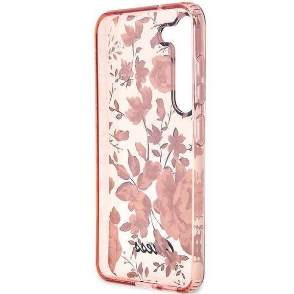 Guess GUHCS23MHCFWSP S23+ S916 różowy/pink hardcase Flower Collection