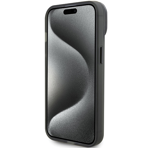 Ferrari FEHMP15SUSCAK iPhone 15 6.1&quot; black/black hardcase Ring Stand 2023 Collection MagSafe