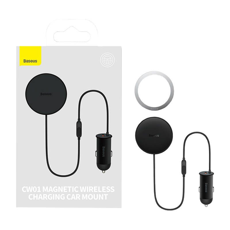 MagSafe 15W USB C 25W Baseus CW01 induktives Autoladegerät - Schwarz