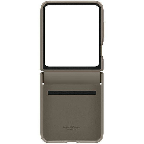 Eco-leather case for Samsung Galaxy Z Flip 5 - brown
