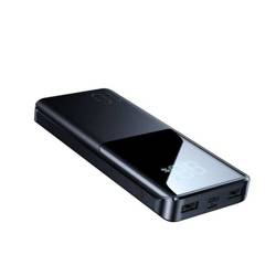 Power Bank 10000mAh 22,5W 2xUSB QC3.0 + USB-C PD3.0 + Micro USB Wyświetlacz LED Bateria Zewnętrzna Fast Charge JOYROOM JR-QP191 czarny