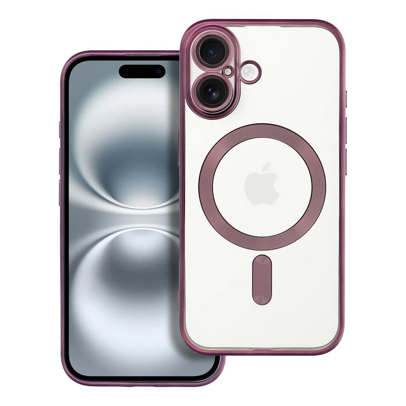 Futerał ELECTRO MAG COVER kompatybilny z MagSafe do IPHONE 16 fioletowy