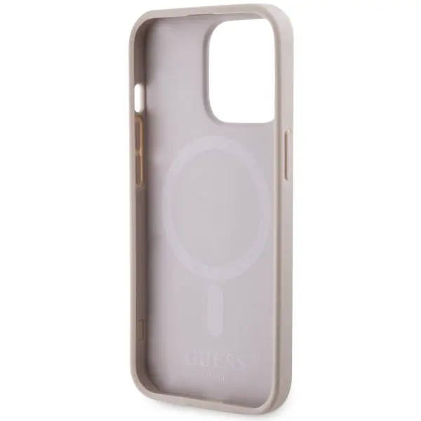 Guess GUHMP13LP4RPSP iPhone 13 Pro / 13 6,1" różowy/pink hardcase 4G Printed Stripes MagSafe