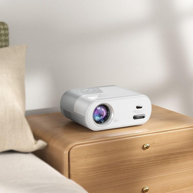 HOCO projektor z systemem Android Wi-Fi Bluetooth 720P DT2 biały