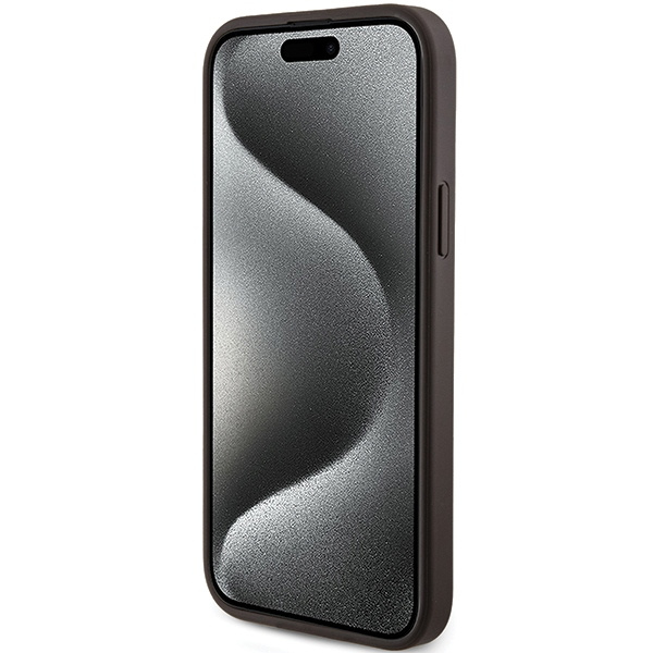 Oryginalne Etui GUESS Hardcase GUHMP14SG4GFRW do iPhone 14 (Kompatybilny z Magsafe / 4G Ring classic logo / brązowy)