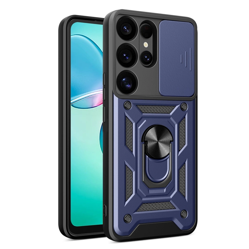 Hybrid Armor Camshield Samsung Galaxy S25 Ultra Blue