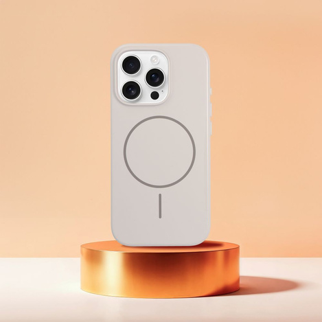 Glossy Mag Cover kompatybilny z MagSafe pasuje do IPHONE 17 Air biały