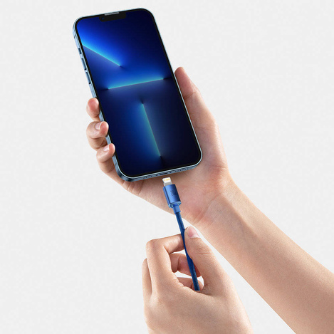 Baseus Crystal Shine Series Fast Charging Data Cable Type-C to iP 20W 2m Blue
