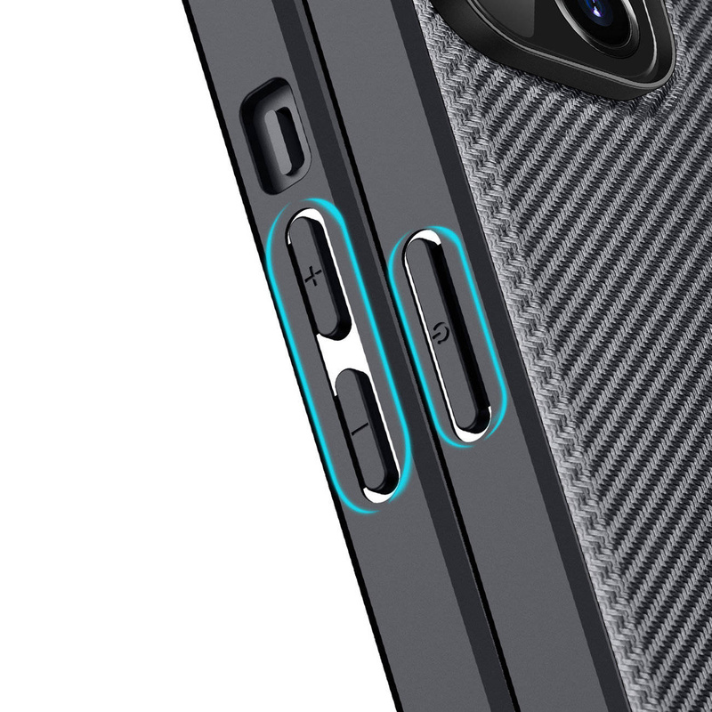 Dux Ducis Fino Schutzhülle mit Nylonüberzug iPhone 14 Plus schwarz