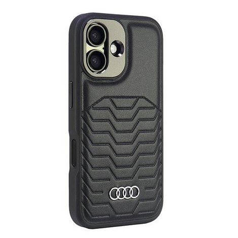 Audi nakładka Synthetic Leather MagSafe do iPhone 16 6.1" czarna