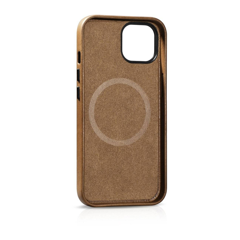 iCarer Case Leather genuine leather case for iPhone 14 braun (WMI14220701-TN) (MagSafe compatible)