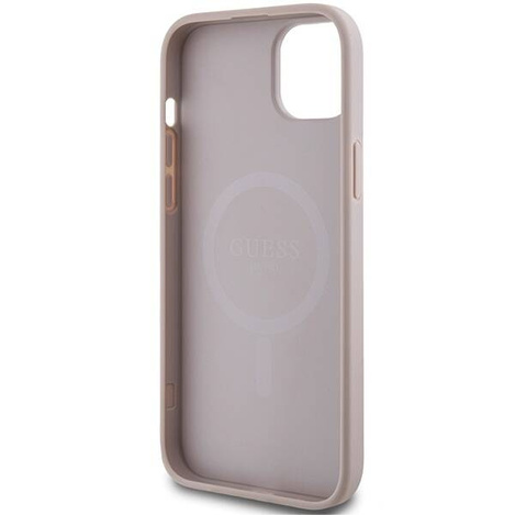 Oryginalne Etui GUESS Hardcase GUHMP14SG4GFRP do iPhone 14 (Kompatybilny z Magsafe / 4G Ring classic logo / różowy)
