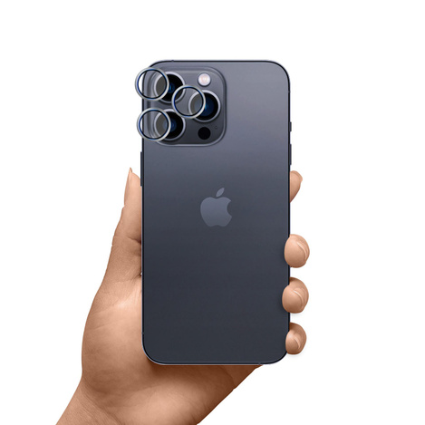 Apple iPhone 16 Pro /16 Pro Max- HARDY Lens Protection Pro Titanium Silver