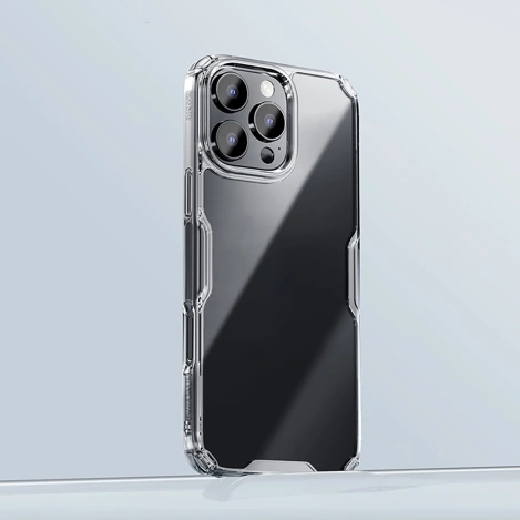 Nillkin Nature Pro Case for iPhone 16 Pro - transparent and white