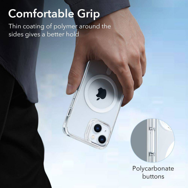Etui IPHONE 14 PLUS ESR Krystec Halolock MagSafe transparentne